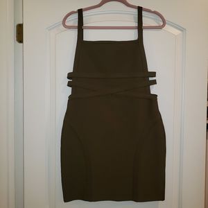 Top shop olive green cocktail dress Women’s size 10